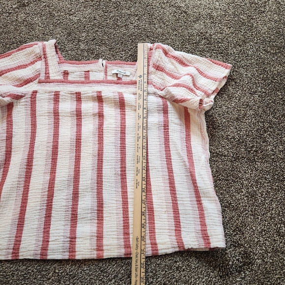 Madewell Lightspun Harlow Square-Neck Top Size Large - Picture 6 of 6